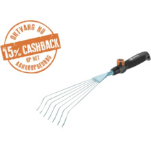 Gardena handhark met ergonomische handgreep en 15 procent cashback op het aankoopbedrag.