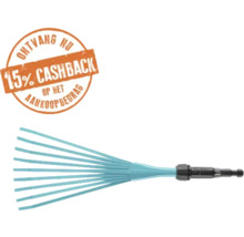 Bladhark-opzetstuk met 15 procent cashback op het aankoopbedrag.