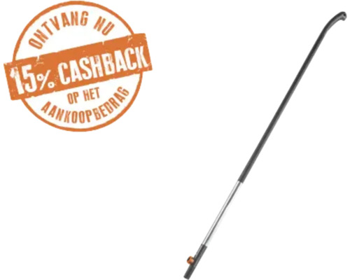 Verlengpijp voor drukspuiten met 15 procent cashback op het aankoopbedrag.