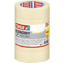 tesa afplaktape Economy, 5 rollen, 50 meter bij 30 millimeter, 4 dagen zonder lijmresten verwijderbaar.
