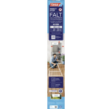 tesa Logo. Opvouwbaar aluminium insectenhorframe voor deuren, telescopisch, 80 bij 170 tot 100 bij 220 centimeter, wit frame, antraciet net.