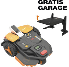 Worx Landroid Vision robotmaaier inclusief een gratis garage als overkapping.