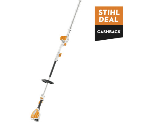 STIHL Accu hoogsnoeier HLA56 36 V excl accu en lader **cashback** STIHL hoogsnoeier met lange steel en dubbelzijdig snijmes. Vermelding van Stihl Deal Cashback actie.