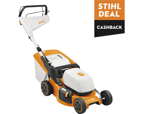 STIHL Accu grasmaaier RMA248T 36 V excl accu en lader **cashback** Stihl accu-grasmaaier met vermelding van Stihl Deal Cashback actie.