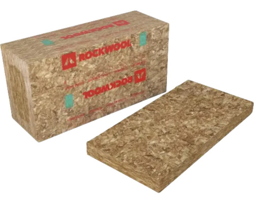 Rockwool steenwol isolatieplaat en verpakking voor thermische en akoestische isolatie