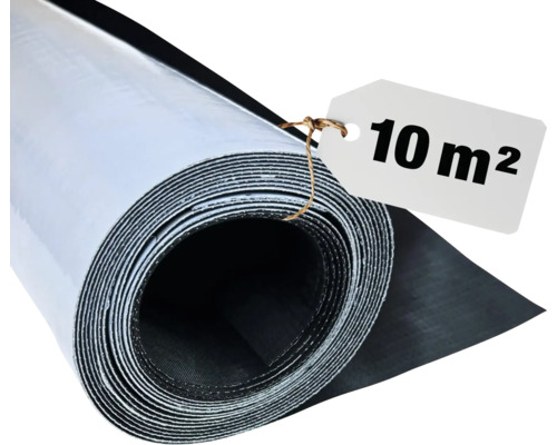 Een rol afdichtingsfolie met een label voor 10 vierkante meter.