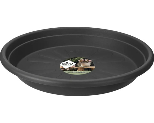 Elho schotel voor plantenpotten van gerecycled kunststof, rond.