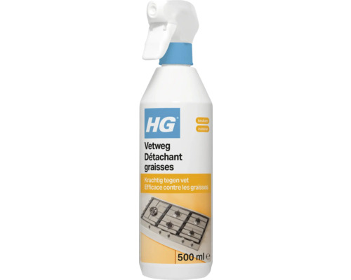 HG Vetweg sprayfles voor de keuken, 500 milliliter, krachtig tegen vet op kookplaten.