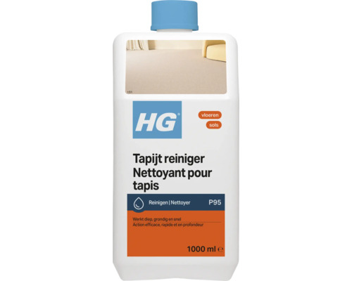 HG Tapijtreiniger voor een grondige dieptereiniging van tapijt, 1000 milliliter fles.