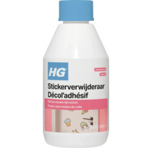 HG stickerverwijderaar in een fles van 300 milliliter voor het verwijderen van stickers en lijmresten zonder residu.