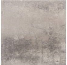 Vierkante vloertegel van gres porcellanato in betonlook met gestructureerd oppervlak.