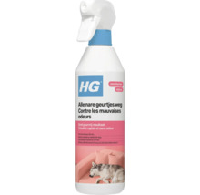 HG Alle nare geurtjes weg sprayfles van 500 milliliter voor gebruik in de woonkamer.