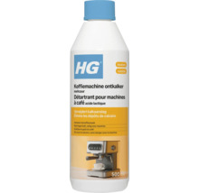 HG Logo. Koffiemachine ontkalker op basis van melkzuur 500 milliliter.