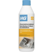 HG Afvoerstankverwijderaar voor de keuken, fles van 500 gram, neutraliseert geuren in 30 minuten.