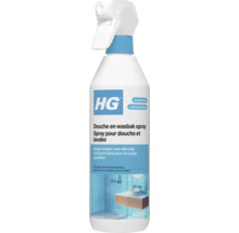 HG douche- en wasbakspray, 500 milliliter, ideale reiniger voor elke dag in de badkamer.