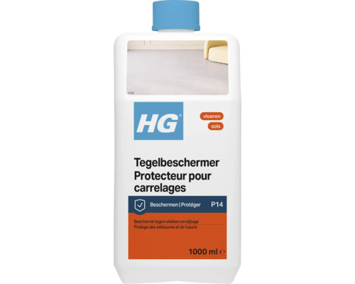 HG Tegelbeschermer, 1000 milliliter, beschermt vloertegels tegen vlekken en slijtage.
