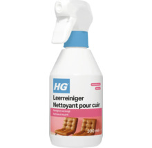 HG Leerreiniger voor het reinigen en verzorgen van leer in een 300 milliliter spuitfles.