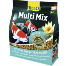Tetra Pond Multi Mix 4 in 1 visvoer voor vijvervissen, 4 liter zak met natuurlijke ingrediënten voor gezonde vissen en helder water.