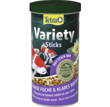 Tetra Pond Variety Sticks visvoer in een bus, 3 in 1 mix met natuurlijke ingrediënten voor gezonde vissen en helder vijverwater.