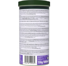 Achterkant van de verpakking Tetra Pond Variety Sticks visvoer voor vijvervissen met ingrediënten, voedingsadvies en barcode.