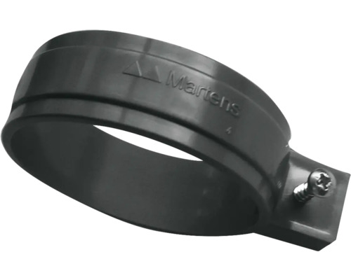 Martens buisbeugel van kunststof met bevestigingsschroef, donkergrijs.