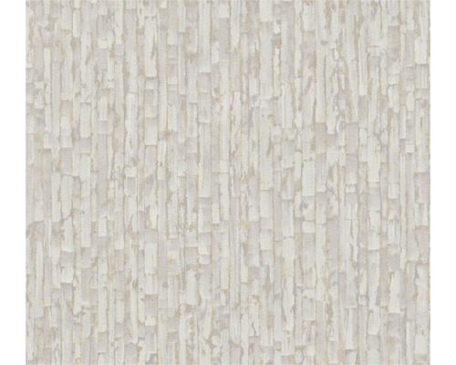 Vliesbehang met verticaal abstract patroon en een gestructureerd oppervlak.