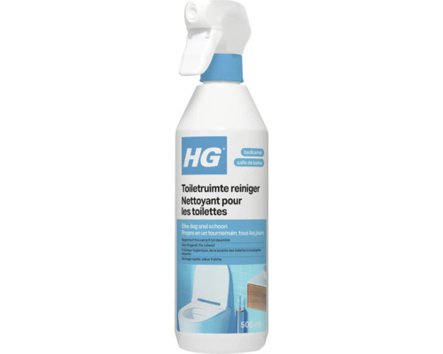 HG Toiletruimte reiniger 500 milliliter sprayflacon voor dagelijkse hygiënische reiniging.