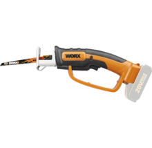 Worx accu-reciprozaag 20 Volt met zaagblad en lithium-accu.