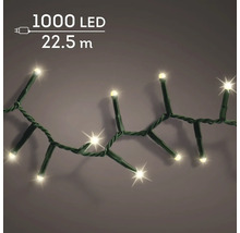 LED-lichtsnoer met 1000 LEDs en een totale lengte van 22,5 meter met groene kabel.
