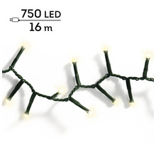 LED-lichtsnoer met 750 leds, 16 meter lengte, clusterverlichting voor sfeervolle decoratie.