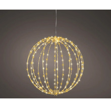 Hangende LED-draadbol met warmwitte lampjes voor decoratie.