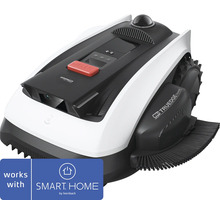 Robotmaaier met kanttrimmer en camera, compatibel met Smart Home by Hornbach.