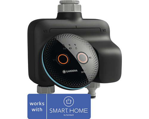 GARDENA Bewateringscomputer Smart Dual water control Gardena smart Irrigation Control besproeiingscomputer voor twee kanalen, compatibel met Smart Home by Hornbach.