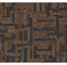 Vliesbehang met abstract geometrisch patroon en fijne linnenstructuur.