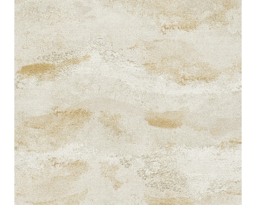 Vliesbehang met gestructureerd oppervlak en abstracte beige patronen in steenlook.