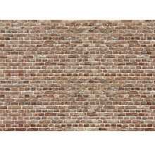 Behang met baksteen-look in rustieke stijl voor wanddecoratie binnenshuis.