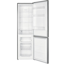 Open koel-vriescombinatie met glazen plateaus en vrieslades.