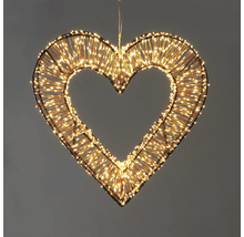 LED hart decoratie om op te hangen met talrijke kleine lichtjes.