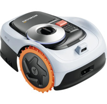 Segway Navimow robotmaaier met vierwielaandrijving, cameranavigatie en terreinwielen.