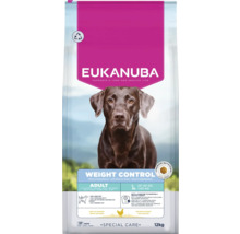 Eukanuba hondenvoer Special Care Weight Control voor volwassen honden van grote rassen, rijk aan kip, 12 kilogram.