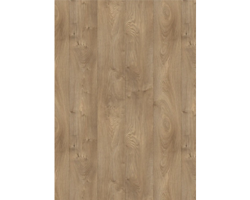 Laminaatvloer met eikenlook, natuurlijke houtnerf en noesten.