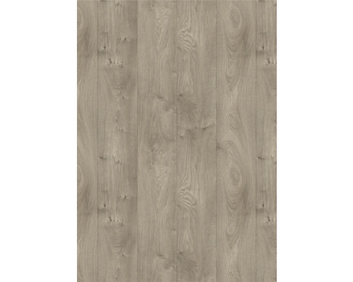 Laminaatvloer met natuurlijke houtnerf en zichtbare noesten in plankendessin.