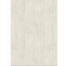 Laminaatvloer in lichte houtlook met fijne nerven en noesten.