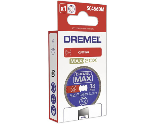 Dremel Max SC456DM doorslijpschijf voor metaal, EZ SpeedClic systeem, diameter 38 millimeter, 1 stuk.