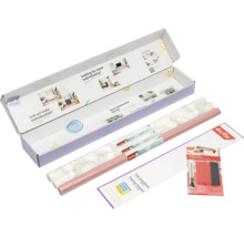 d-c-fix meubelset met zelfklevende folies in marmerlook en effen decor inclusief rakel, cuttermes en vouwsjabloon.