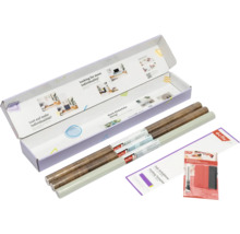 d-c-fix zelfklevende folieset voor meubels met twee rollen houtlook, een effen rol, vouwsjabloon en verwerkingsset met rakeltje en mesje.