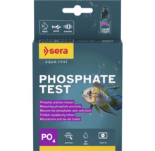 Sera Logo. Sera fosfaattest PO4 voor zoetwater, zeewater en vijvers, voor circa 60 metingen.