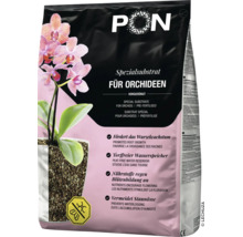 Lechuza-PON speciaal substraat voor orchideeën, voorbemest, turfvrij, bevordert wortelgroei en bloei, voorkomt wateroverlast.