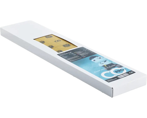 Co Pro Gold-Pack 10 decibel ondervloer voor klik-pvc in witte verpakking met kijkvenster op goudkleurige folie.