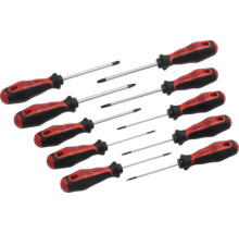 10-delige Pattfield Torx-schroevendraaierset met ergonomische handgrepen.